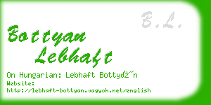 bottyan lebhaft business card